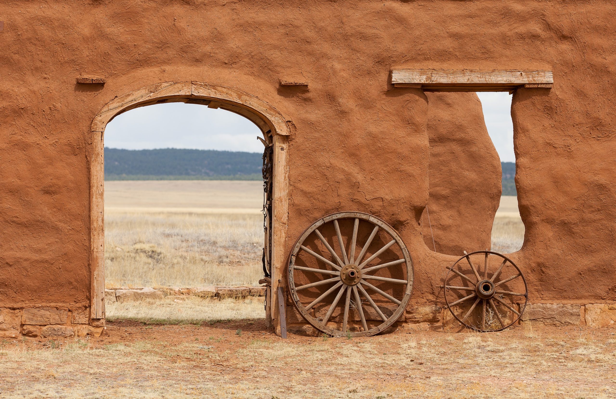 Adobe structure in Santa Fe, New Mexico