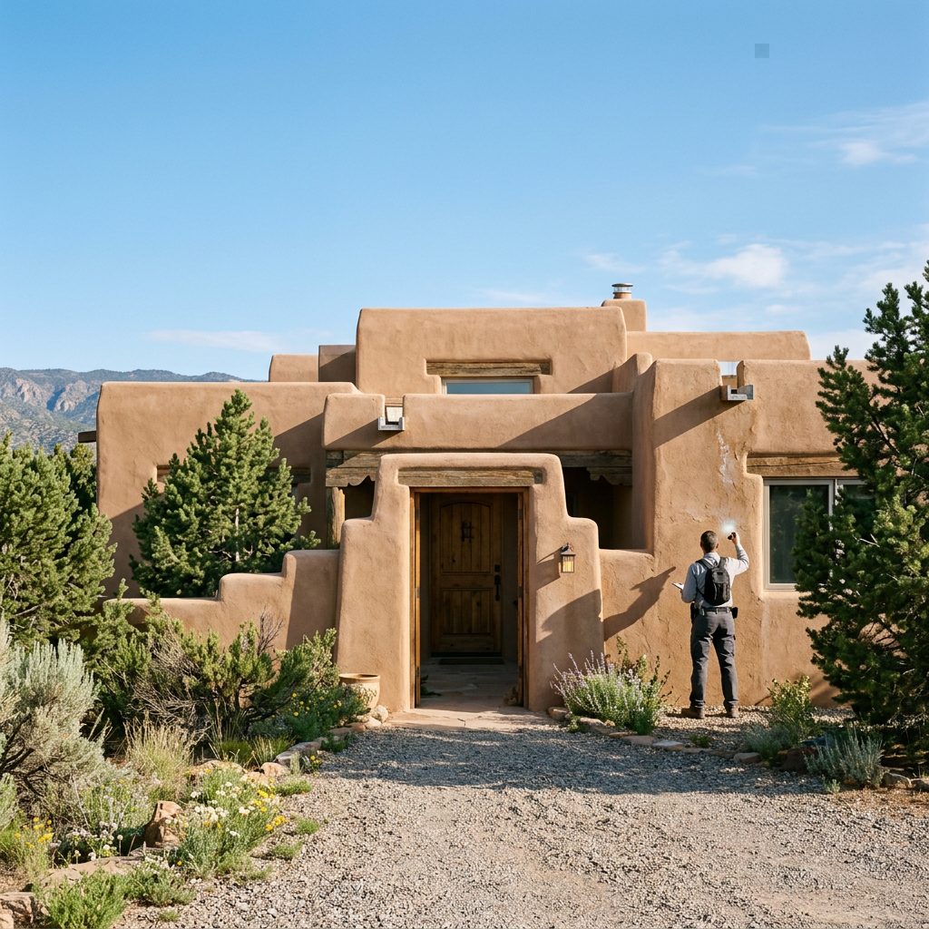 A home inspector in Santa Fe, New Mexico